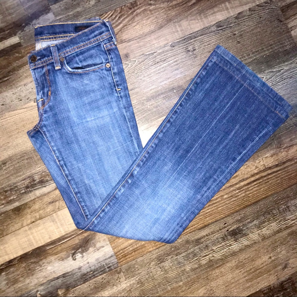 Y2K Fit&Flare Type Citizens of Humanity Light Blue Low-Rise Jeans